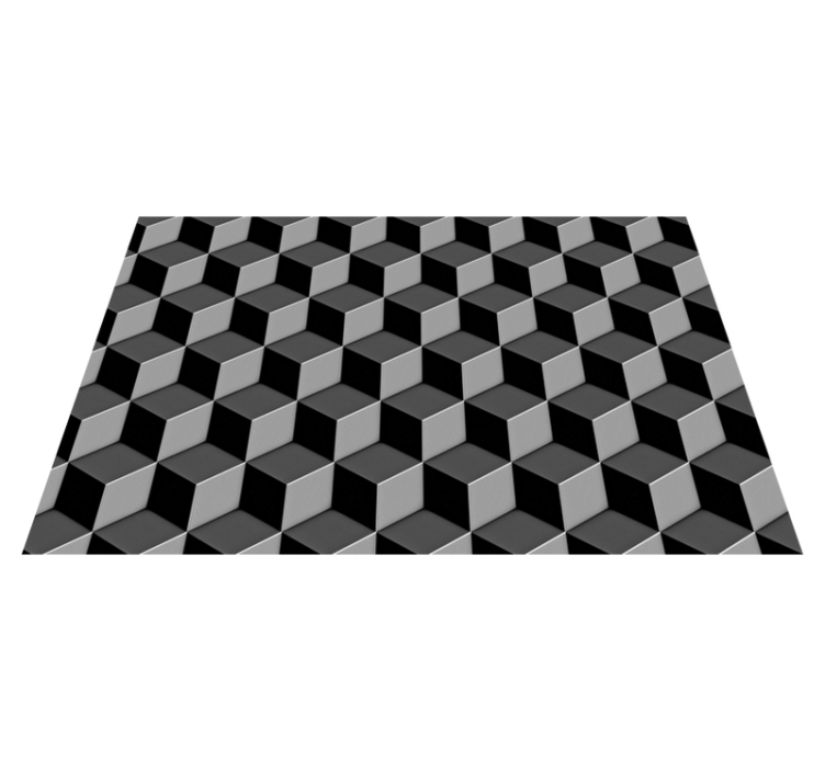 Textured placemats geometric cube design - TenStickers