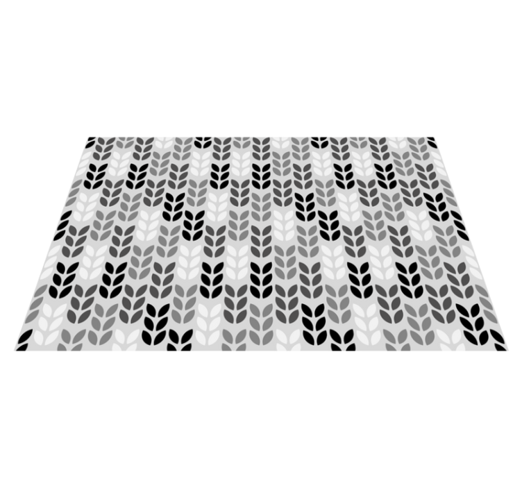 Textured placemats leaf pattern design - TenStickers