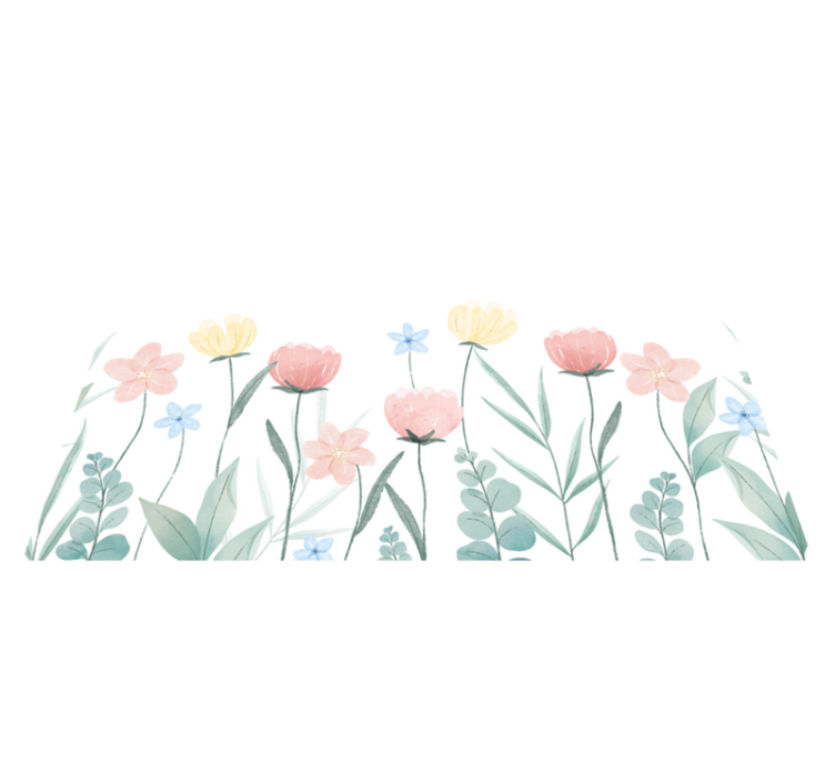 Original placemats floral colorful arrangement - TenStickers