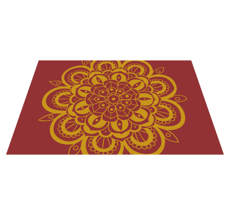 Original placemats elaborate floral design - TenStickers