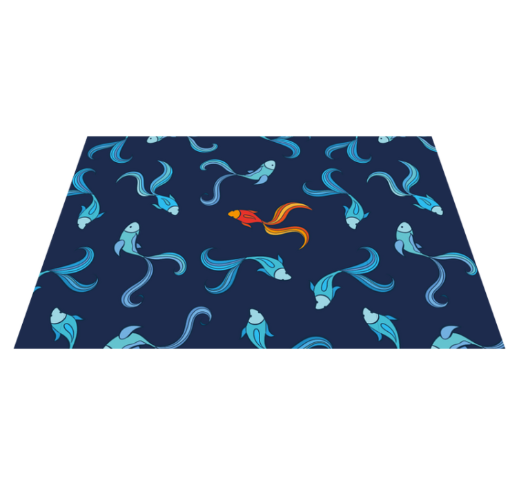 Original placemats with colorful fish design - TenStickers