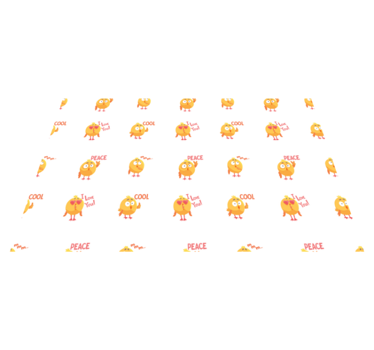 Children placemats with adorable chick designs - TenStickers