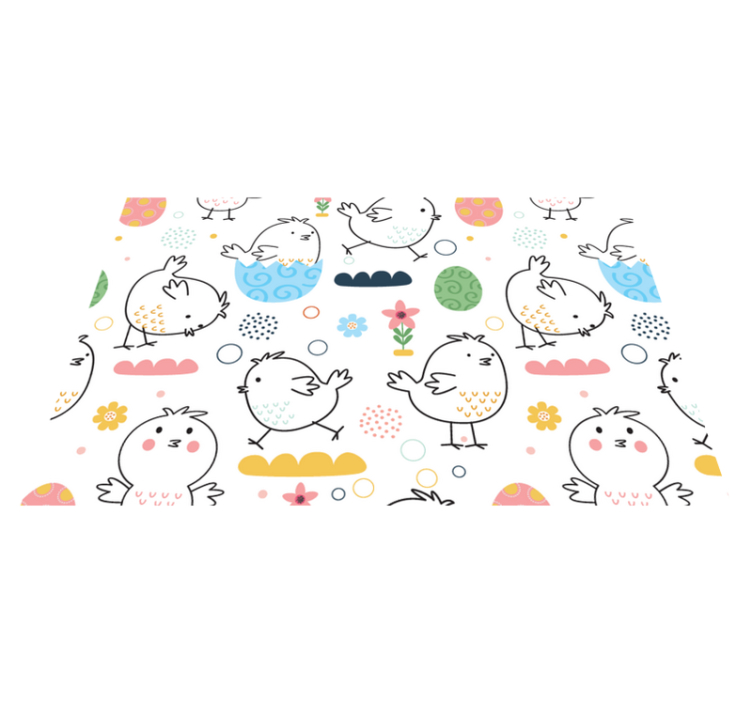 Children placemats cute bird designs - TenStickers