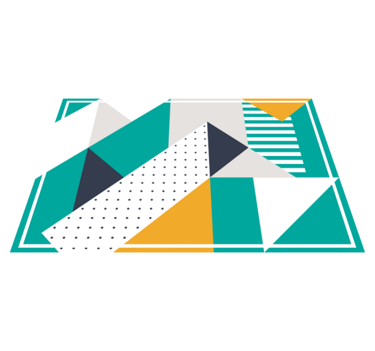 Modern placemats in geometric pattern shapes - TenStickers