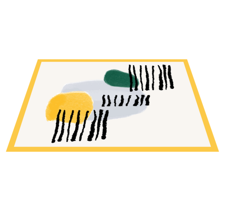 Modern placemats with vibrant geometric designs - TenStickers