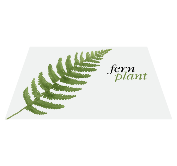 Original placemats fern plant arrangement - TenStickers