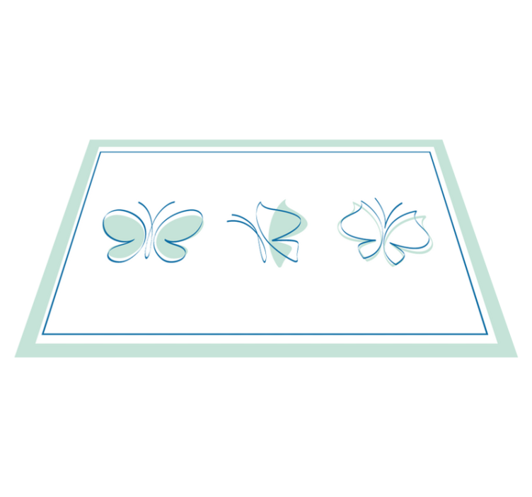 Original placemats with graceful butterfly designs - TenStickers