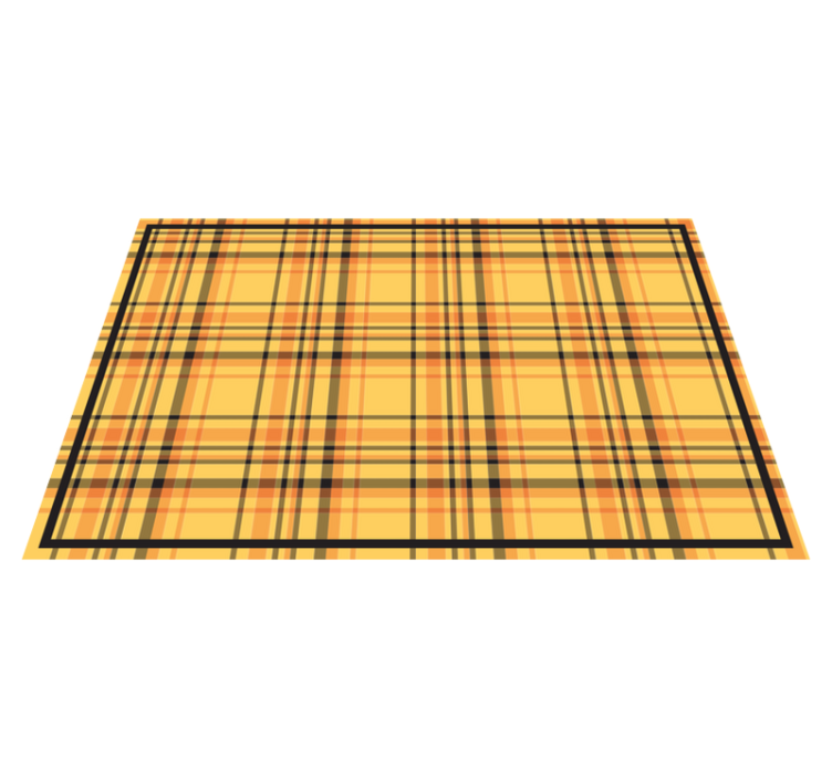 Textured placemats plaid checkered pattern - TenStickers