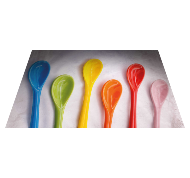 Home placemats vibrant kitchen utensils - TenStickers