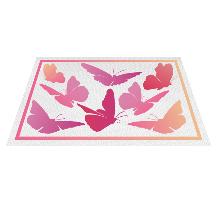 Children placemats vibrant butterfly design - TenStickers