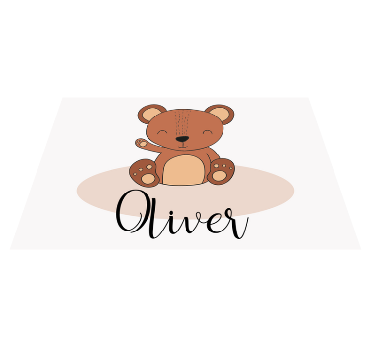 Children placemats cute bear design - TenStickers