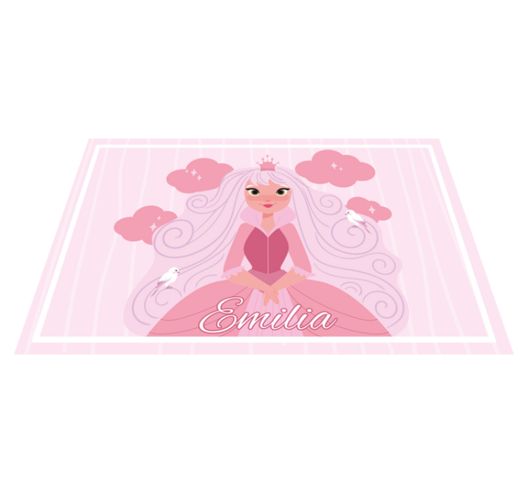 Children placemats princess character design - TenStickers