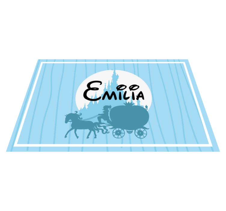 Children placemats horse-drawn carriage design - TenStickers