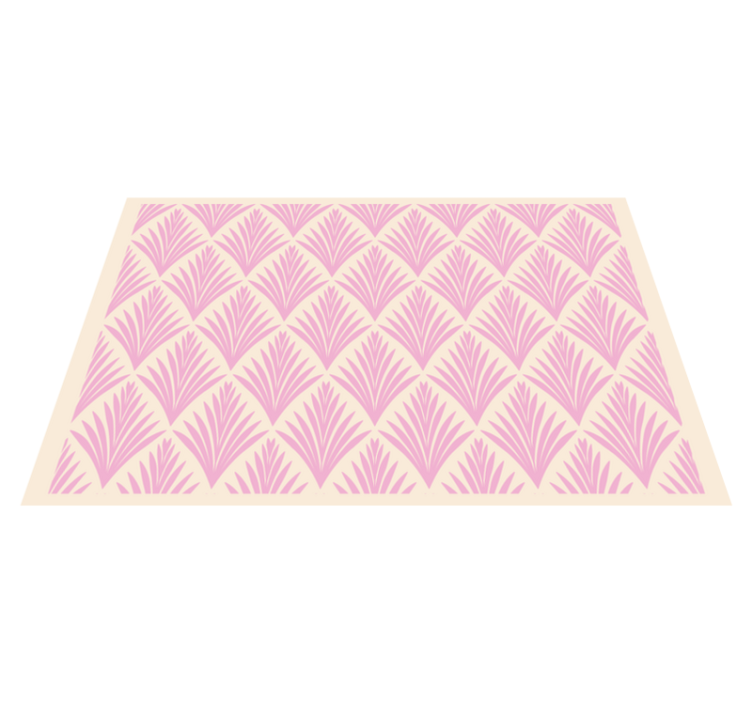 Textured placemat textured leaf pattern - TenStickers