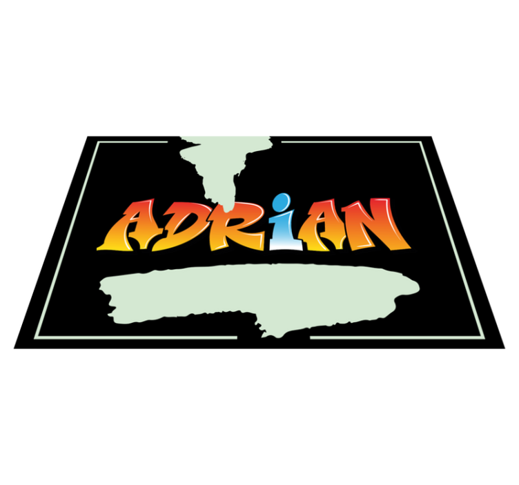 Your name's graffiti letter placemats - TenStickers