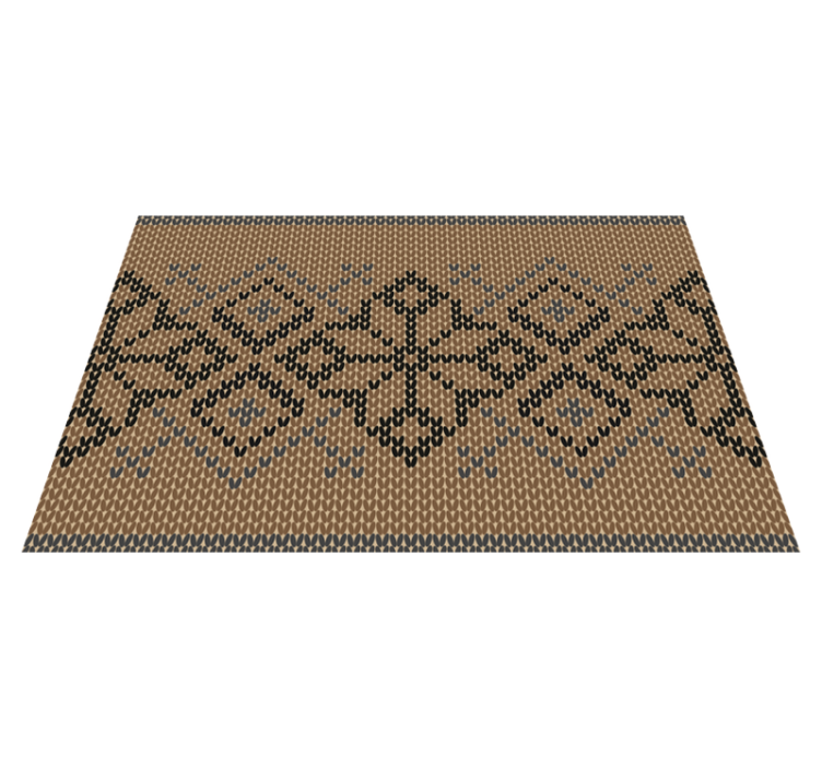 Textured placemats in geometric contrast design - TenStickers