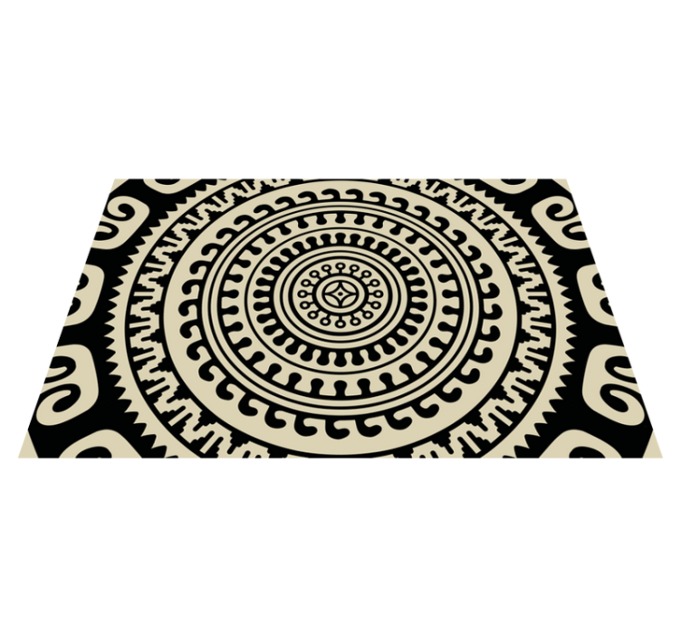 Textured placemats with circular pattern designs - TenStickers