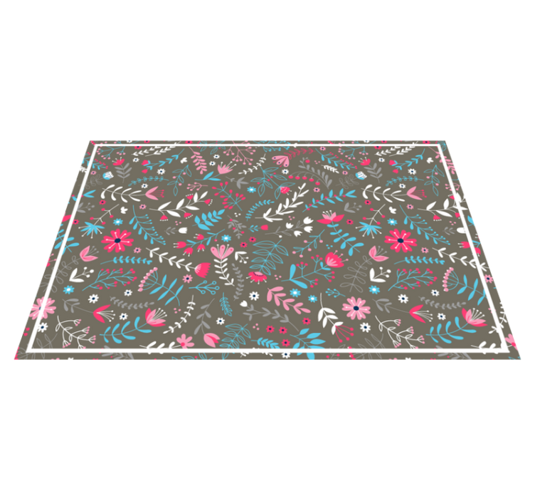 Textured placemats with botanical design - TenStickers