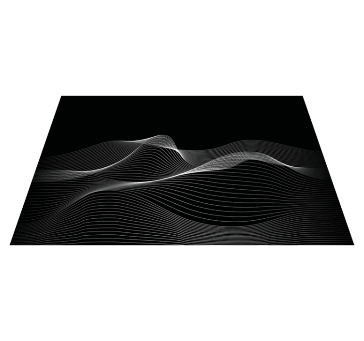 Textured placemats with wavy line patterns - TenStickers