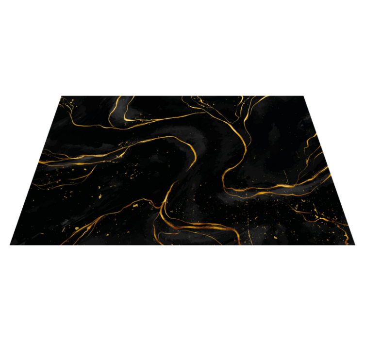 Black and golden marble modern placemats - TenStickers