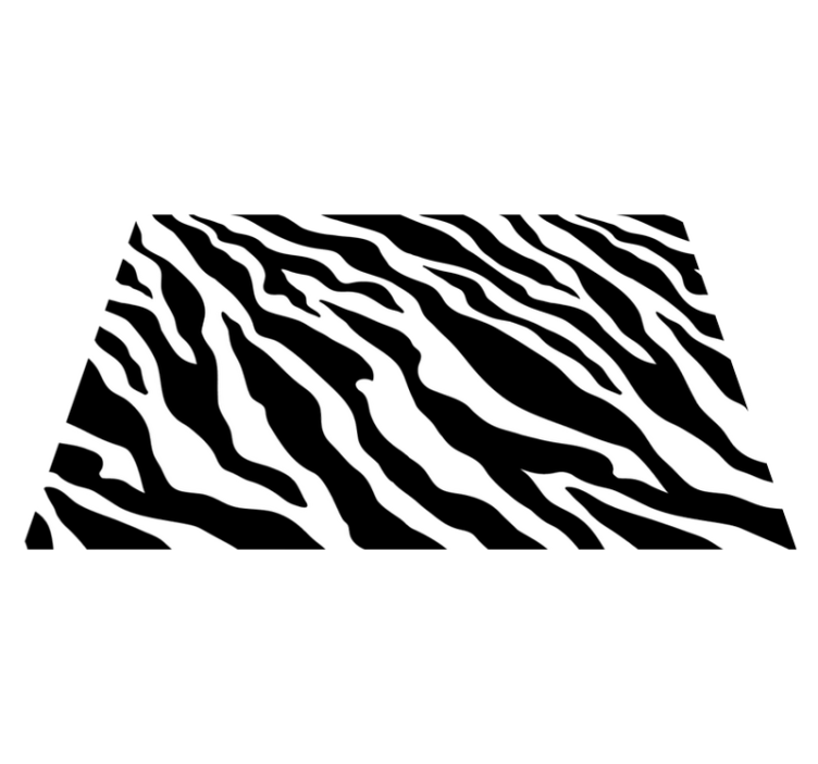 Textured placemats zebra stripe design - TenStickers