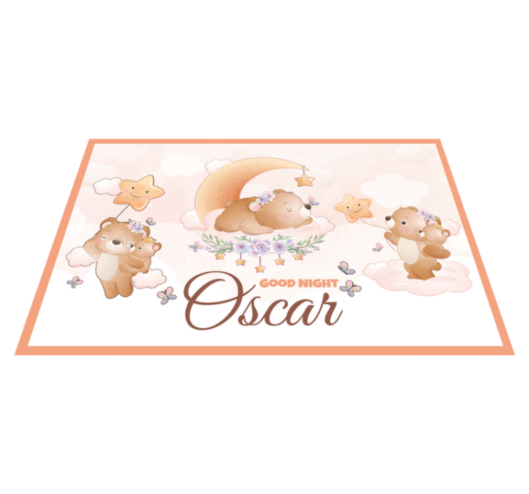 Children placemats bears with stars - TenStickers
