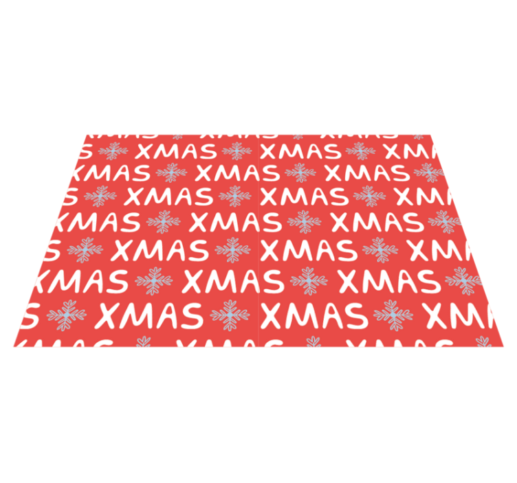 Christmas placemats festive red christmas design - TenStickers