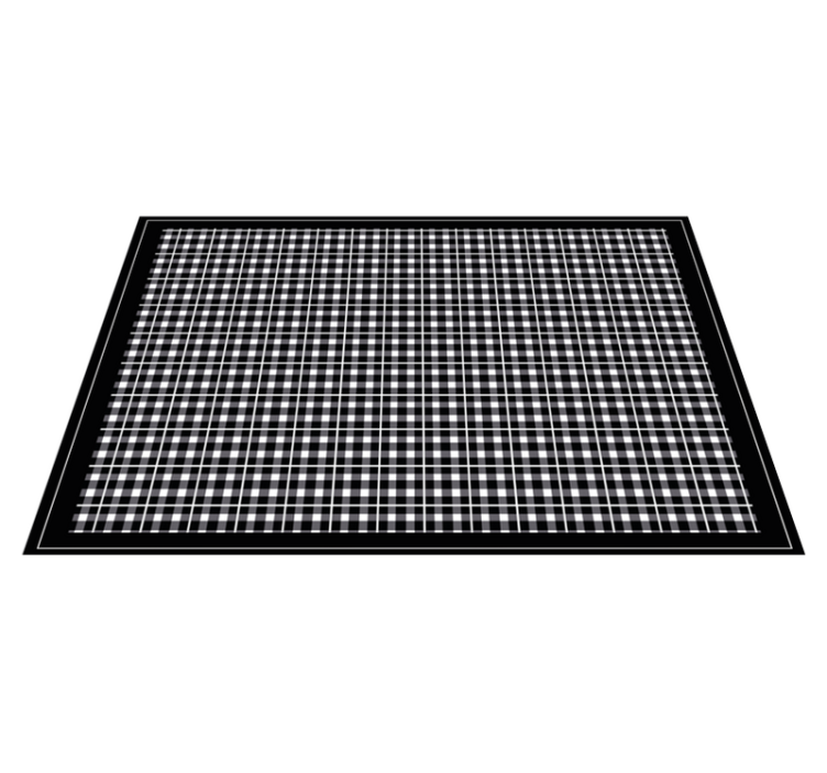 Textured placemats for a checked table top - TenStickers