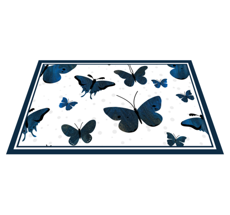 Original placemats butterfly pattern design - TenStickers