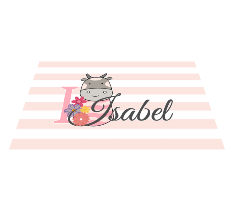 Personalised placemats with cow-themed design - TenStickers