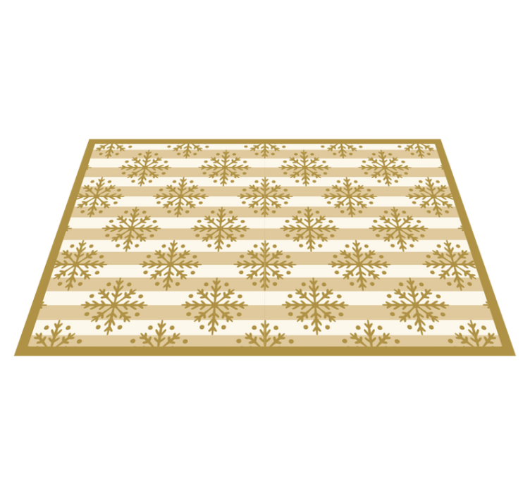 Christmas placemats with snowflake design overlay - TenStickers