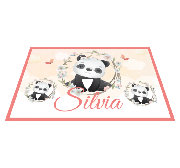 Charming panda arrangement children placemats - TenStickers