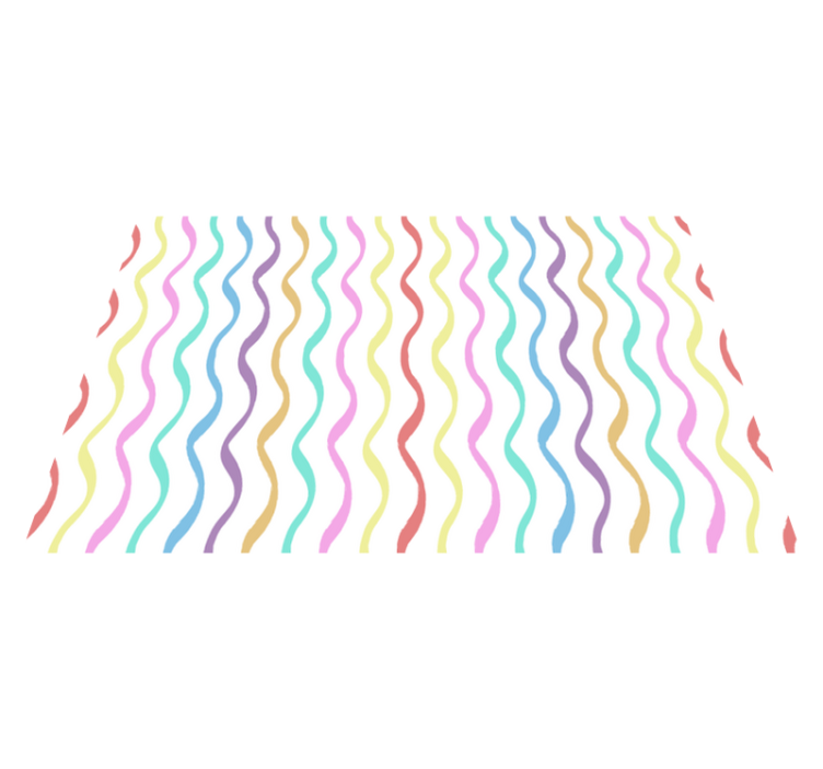 Textured placemats wavy pattern design - TenStickers