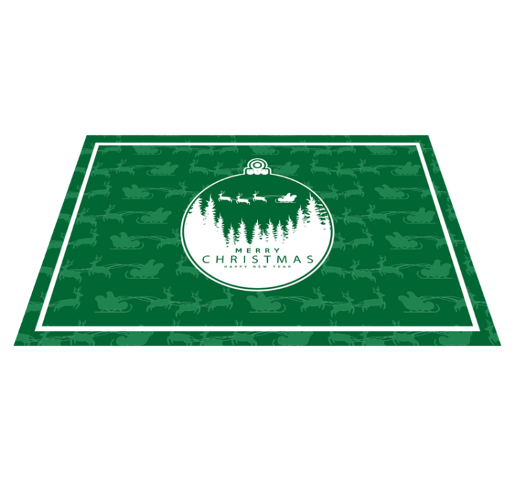 Christmas placemats christmas ornament design - TenStickers