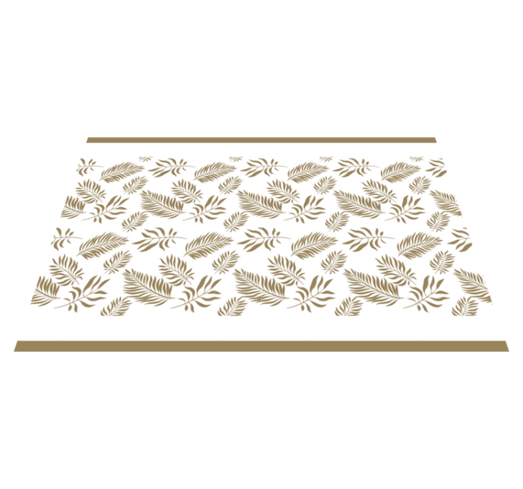 Textured placemats with elegant leaf inspiration - TenStickers