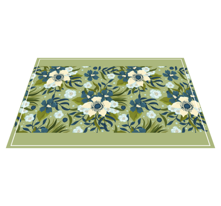 Textured placemats with floral pattern background - TenStickers