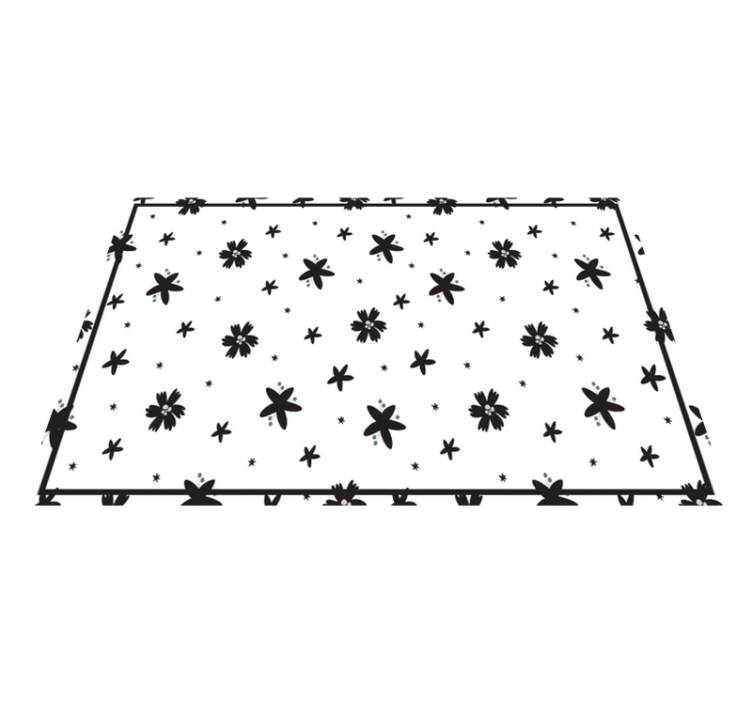 Textured placemats with floral design - TenStickers