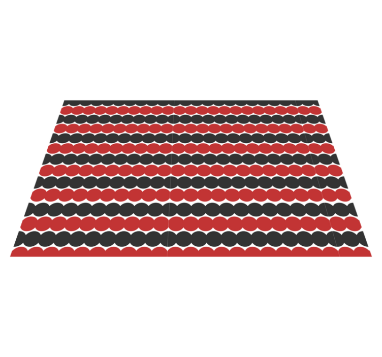 Modern placemats with layered circular design - TenStickers