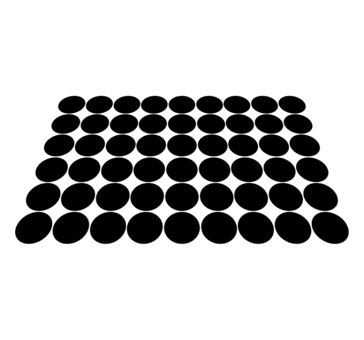 Textured placemats with abstract circular design - TenStickers