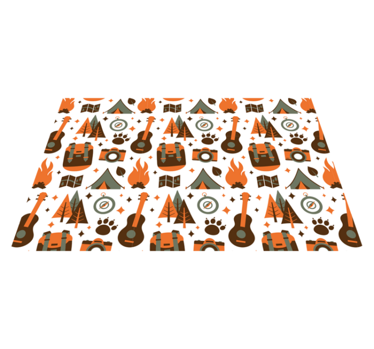 Children placemats camping adventure themes - TenStickers