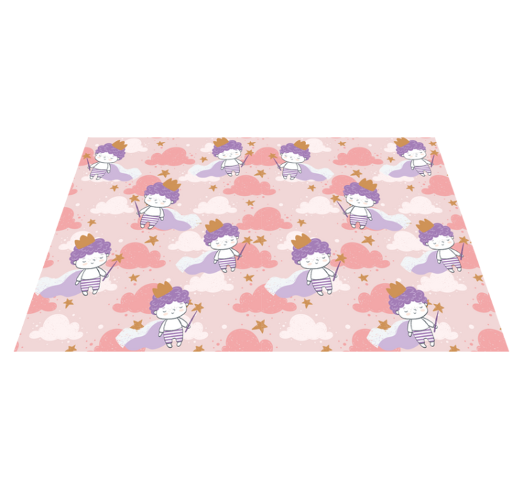 Children placemats with cute animated characters - TenStickers