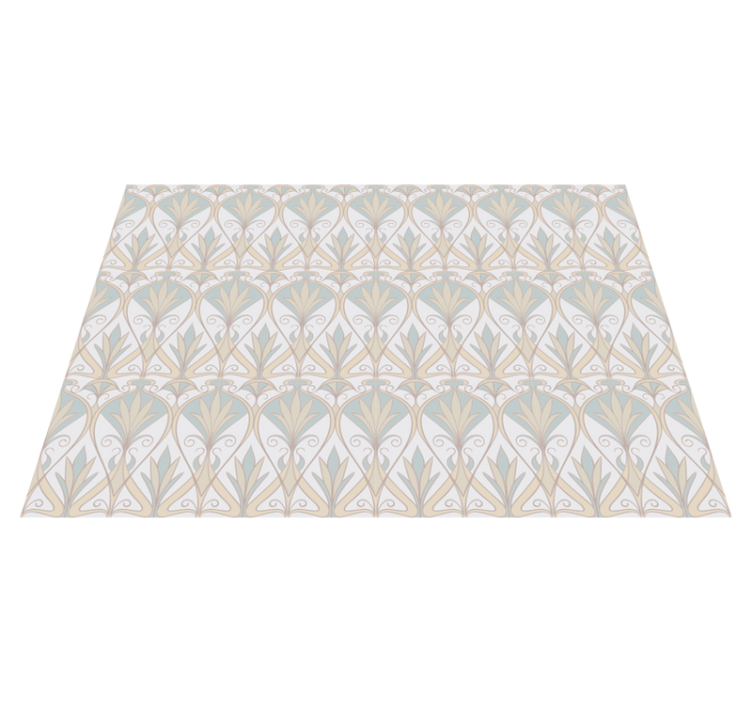 Textured placemats elegant floral design - TenStickers
