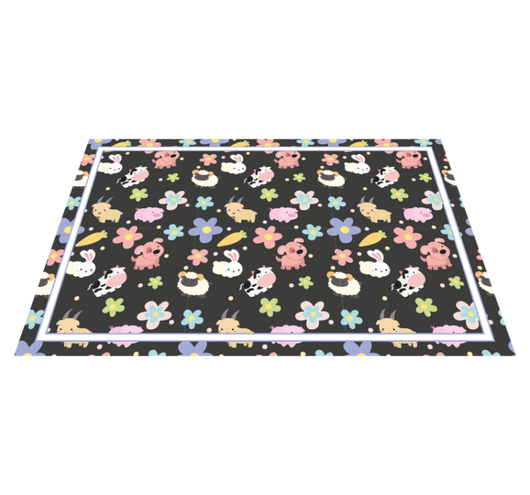 Children placemats with enchanting creature art - TenStickers