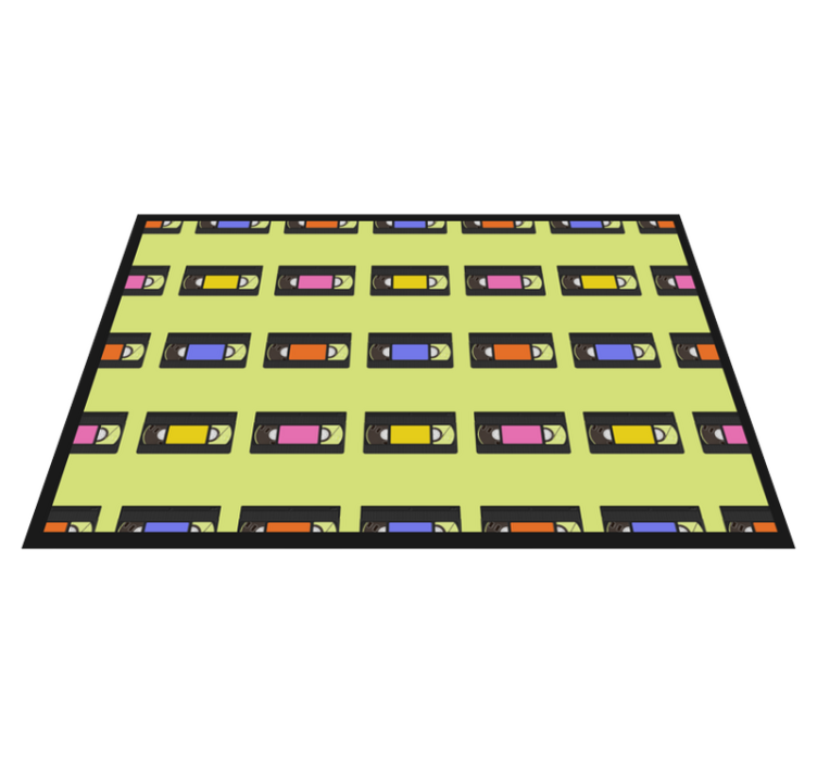 Original placemats colorful vhs tape design - TenStickers