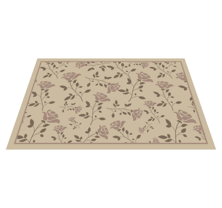 Textured placemats floral botanical design - TenStickers