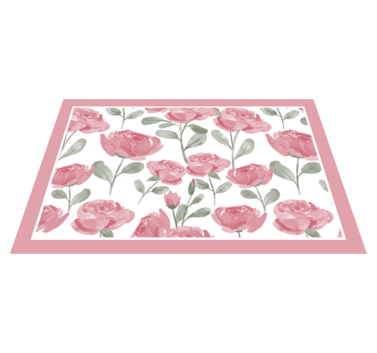 Natural vintage rose pattern elegant placemats - TenStickers