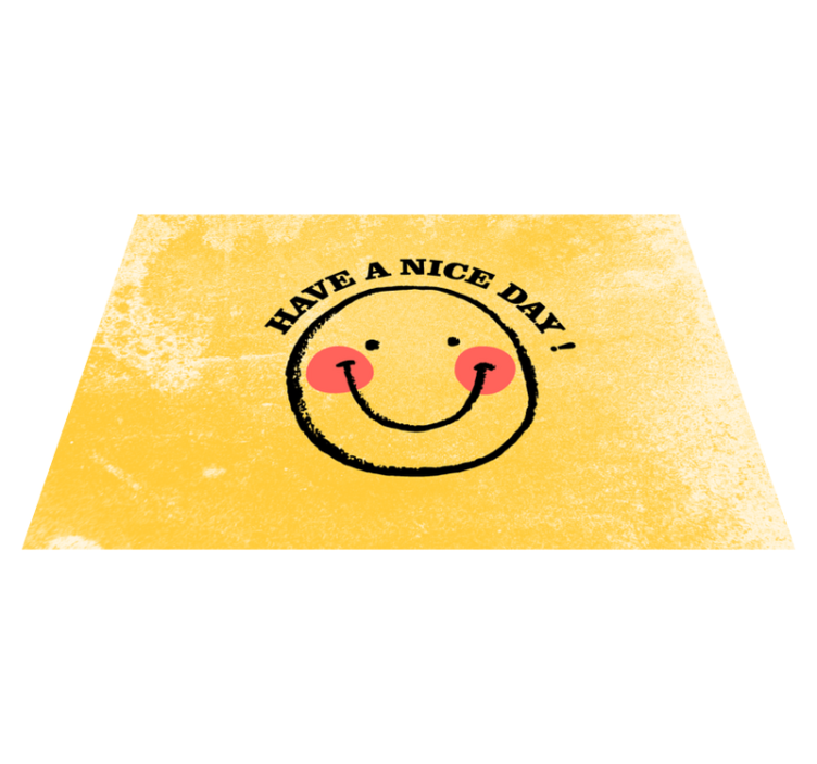 Quote placemats smiling face inspiration - TenStickers