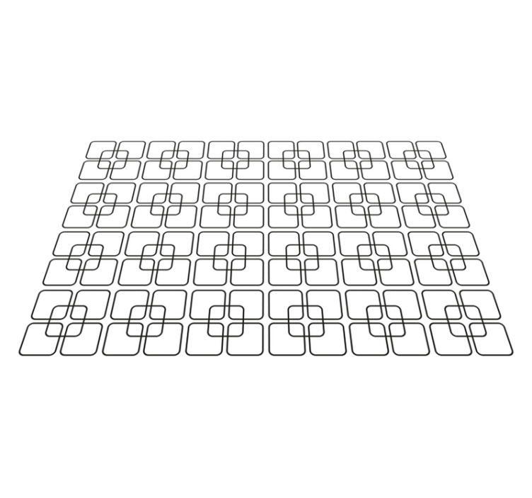 Textured placemats geometric pattern design - TenStickers