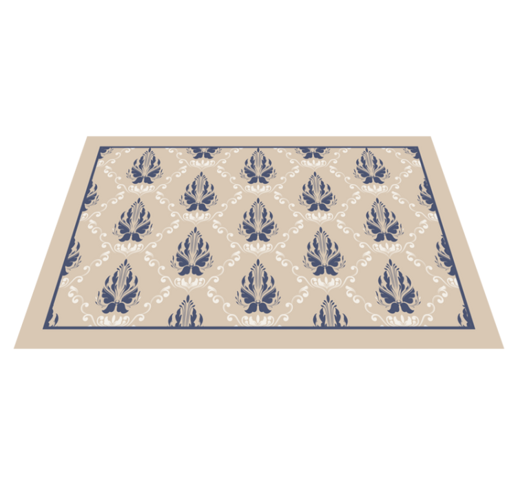 Textured placemats with graceful leaf design - TenStickers
