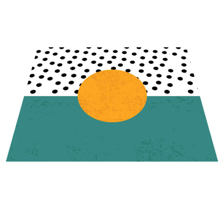 Modern placemats with bold polka dot design - TenStickers